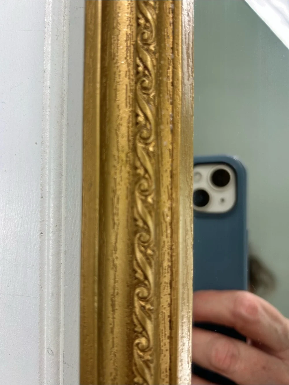Vintage Mirrors Homco Gold Octagonal-Edge Decorative Gallery Wall Pair 17x5